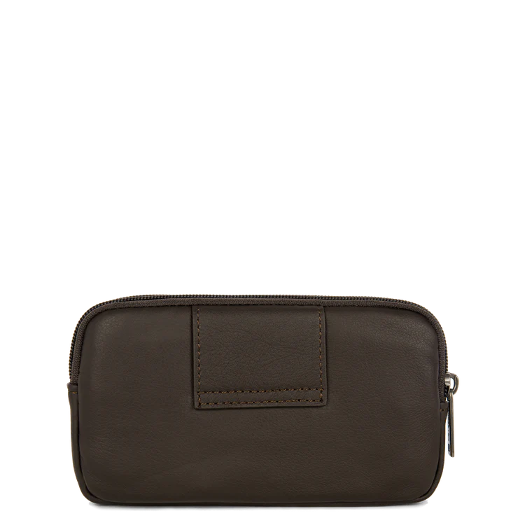 Pochette Ceinture – Cuir Sauvage Marron – Lancaster Paris