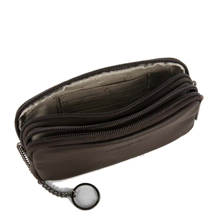 Pochette Ceinture – Cuir Sauvage Marron – Lancaster Paris