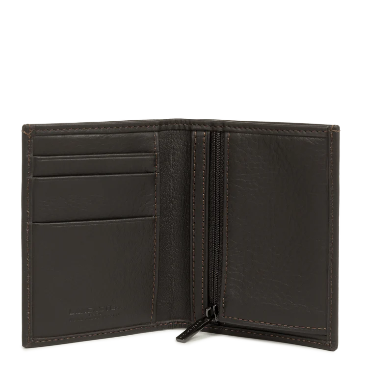 Porte-Cartes & Monnaie Homme – Cuir Soft Vintage Noir – Lancaster Paris