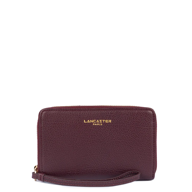 Portefeuille – Cuir Dune Bordeaux Foncé – Lancaster Paris