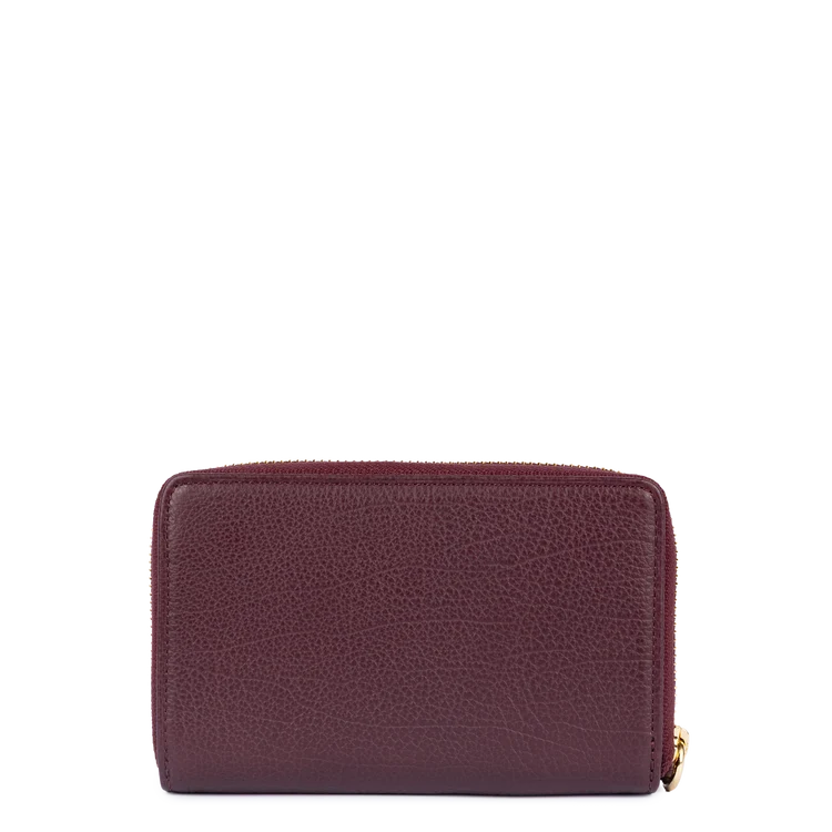 Portefeuille – Cuir Dune Bordeaux Foncé – Lancaster Paris