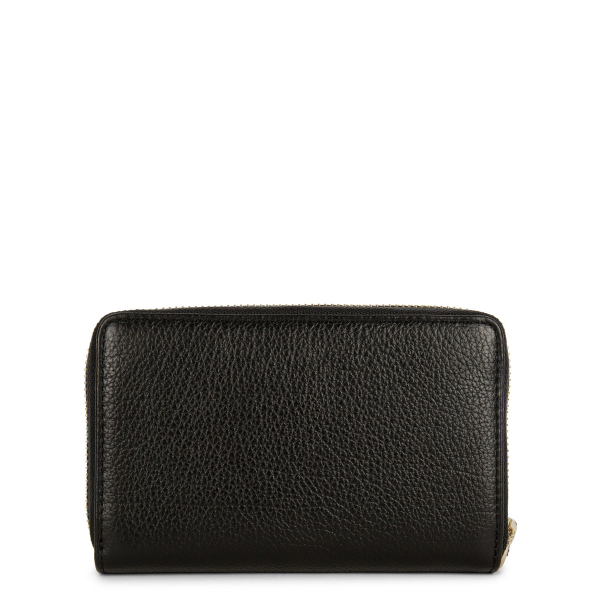 Portefeuille Zippé – Cuir Dune Noir – Lancaster Paris