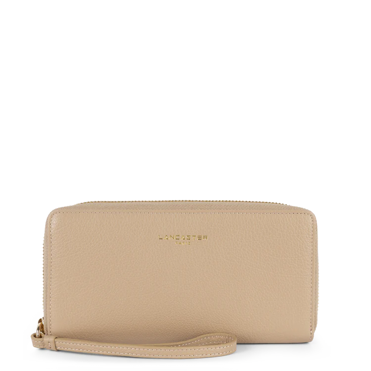 Compagnon Zippé – Cuir Dune Beige Foncé – Lancaster Paris