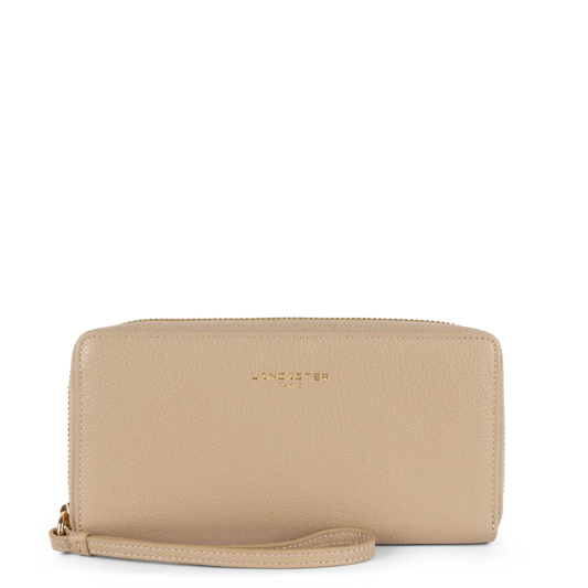Compagnon Zippé – Cuir Dune Beige Foncé – Lancaster Paris