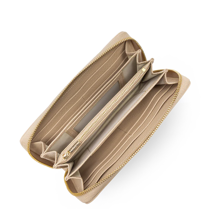 Compagnon Zippé – Cuir Dune Beige Foncé – Lancaster Paris