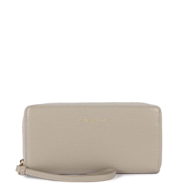 Compagnon Zippé – Cuir Dune Galet – Lancaster Paris