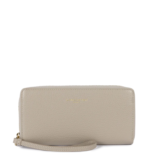 Compagnon Zippé – Cuir Dune Galet – Lancaster Paris