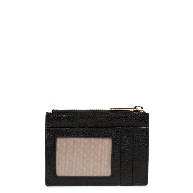 Porte-Monnaie & Cartes – Cuir Dune Noir – Lancaster Paris