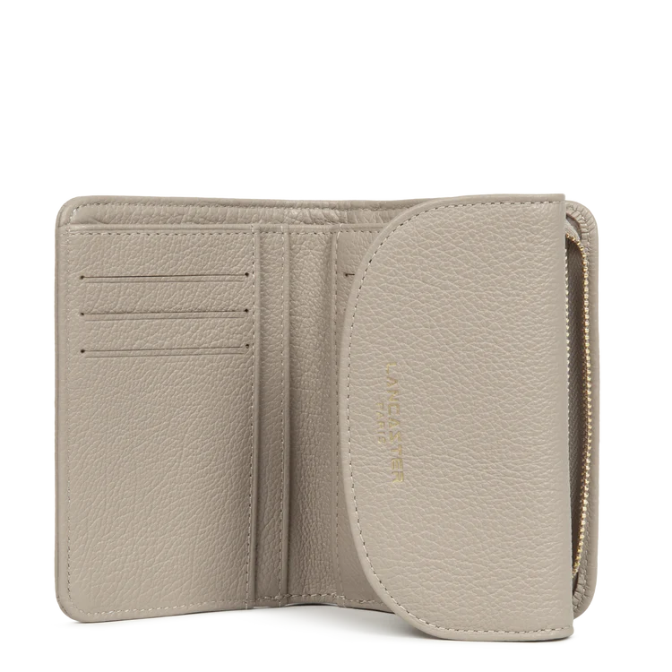 Portefeuille Dos-à-Dos à Rabat – Cuir Dune Galet – Lancaster Paris