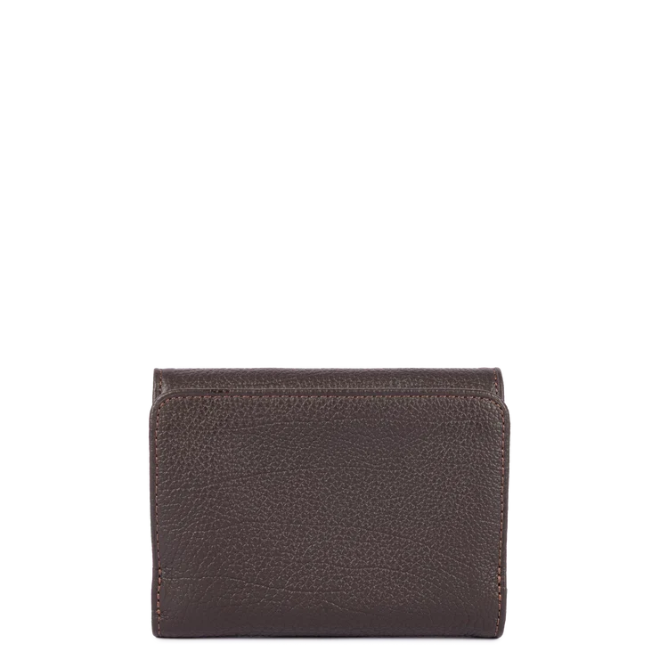 Portefeuille Dos-à-Dos à Rabat – Cuir Dune Marron Foncé – Lancaster Paris