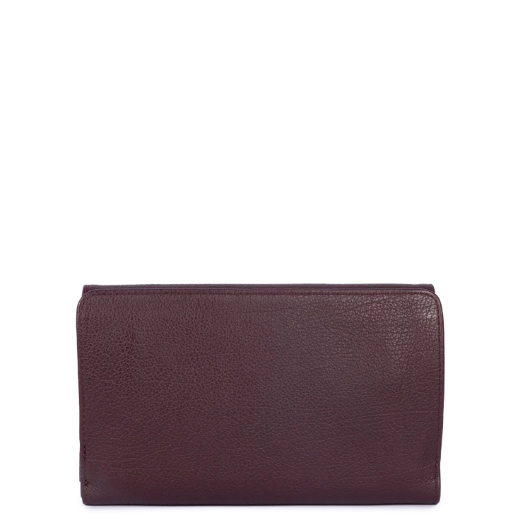 Compagnon Cuir Bordeaux Foncé – Lancaster Paris