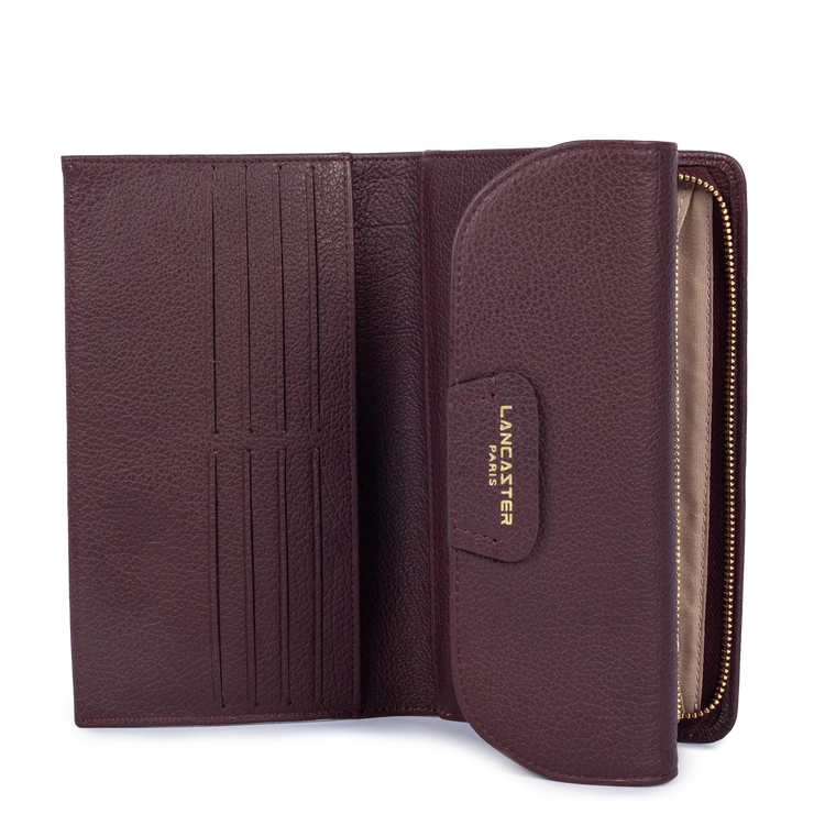 Compagnon Cuir Bordeaux Foncé – Lancaster Paris