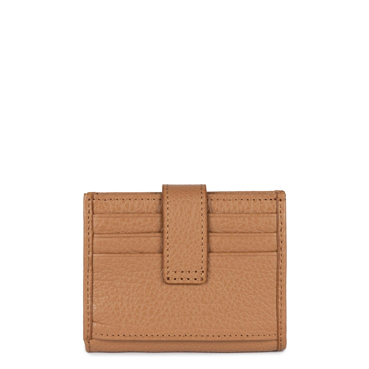 Porte-Cartes à Pression – Cuir Dune Camel – Lancaster Paris