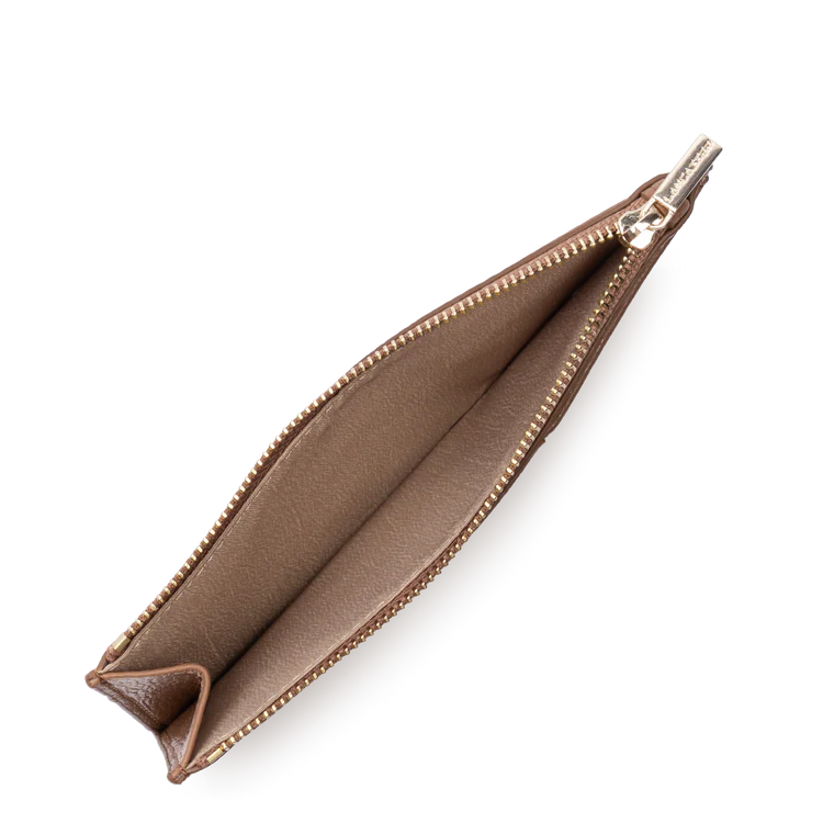 Porte-Cartes Zippé – Cuir Dune Camel – Lancaster Paris