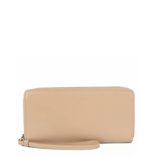 Compagnon Zippé – Cuir Paris Beige Foncé – Lancaster Paris