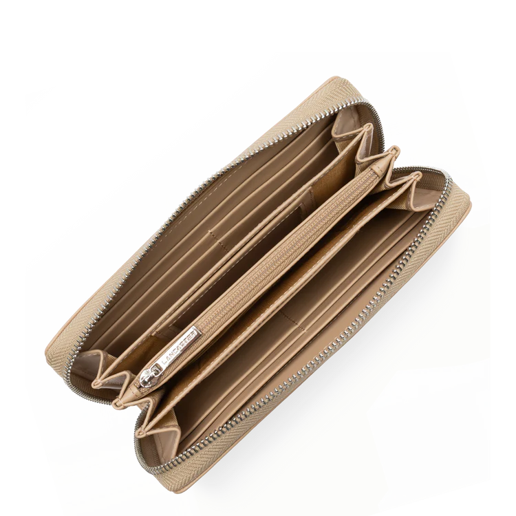 Compagnon Zippé – Cuir Paris Beige Foncé – Lancaster Paris
