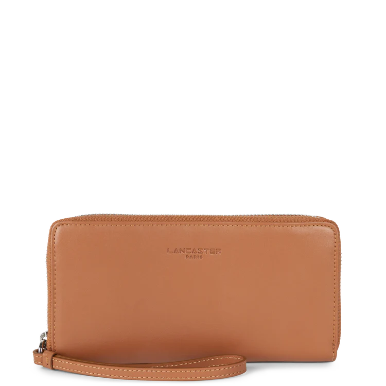 Compagnon Zippé – Cuir Paris Camel – Lancaster Paris