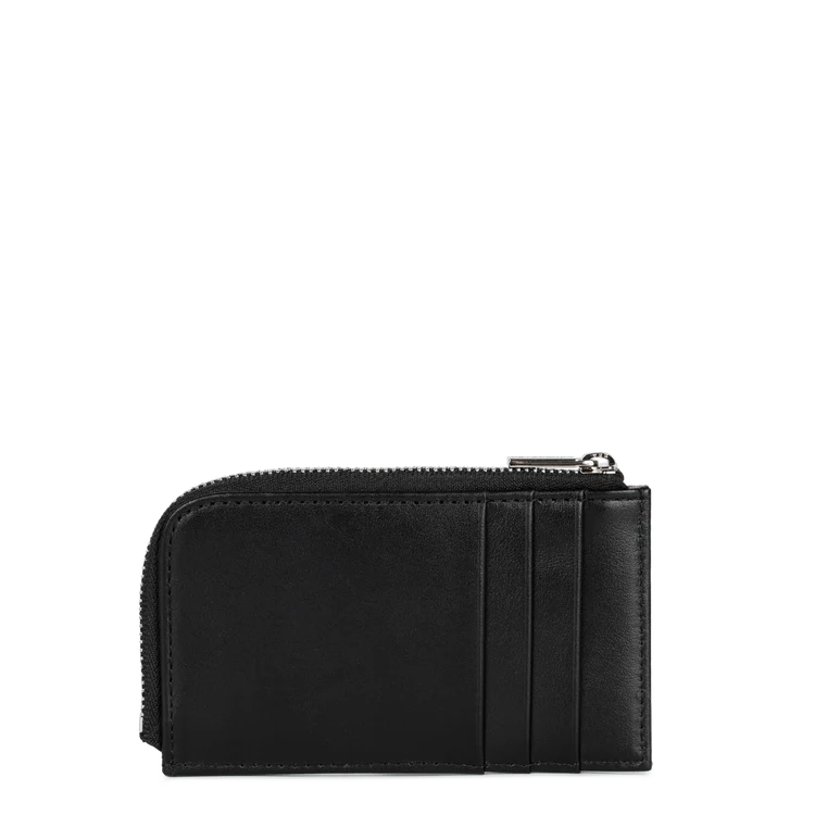 Porte-Cartes Zippé – Cuir Paris Noir – Lancaster Paris
