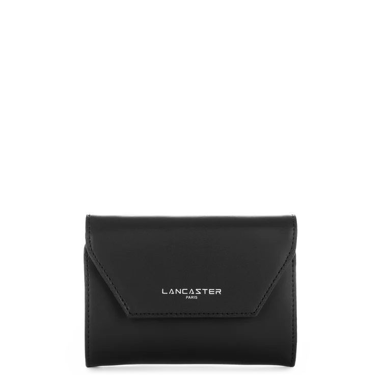 Porte-Monnaie Dos-à-Dos – Cuir Smooth Noir – Lancaster Paris