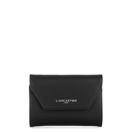 Porte-Monnaie Dos-à-Dos – Cuir Smooth Noir – Lancaster Paris