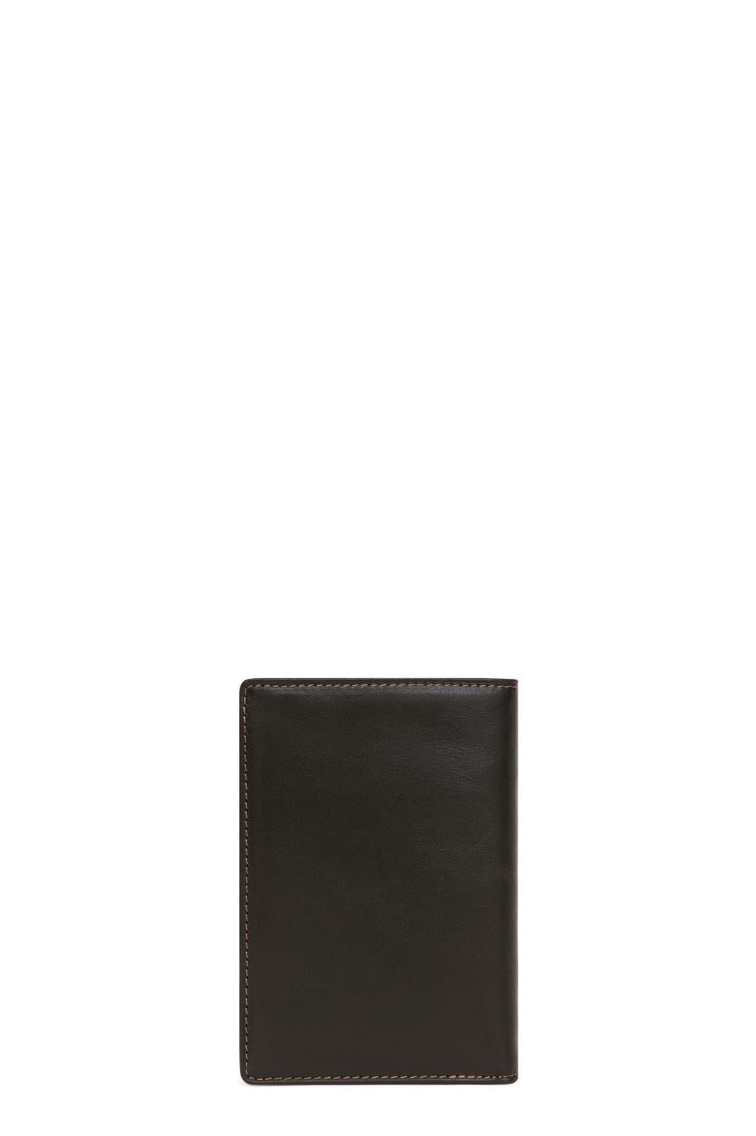 Portefeuille Hexagona Cuir de Vachette Gras Marron