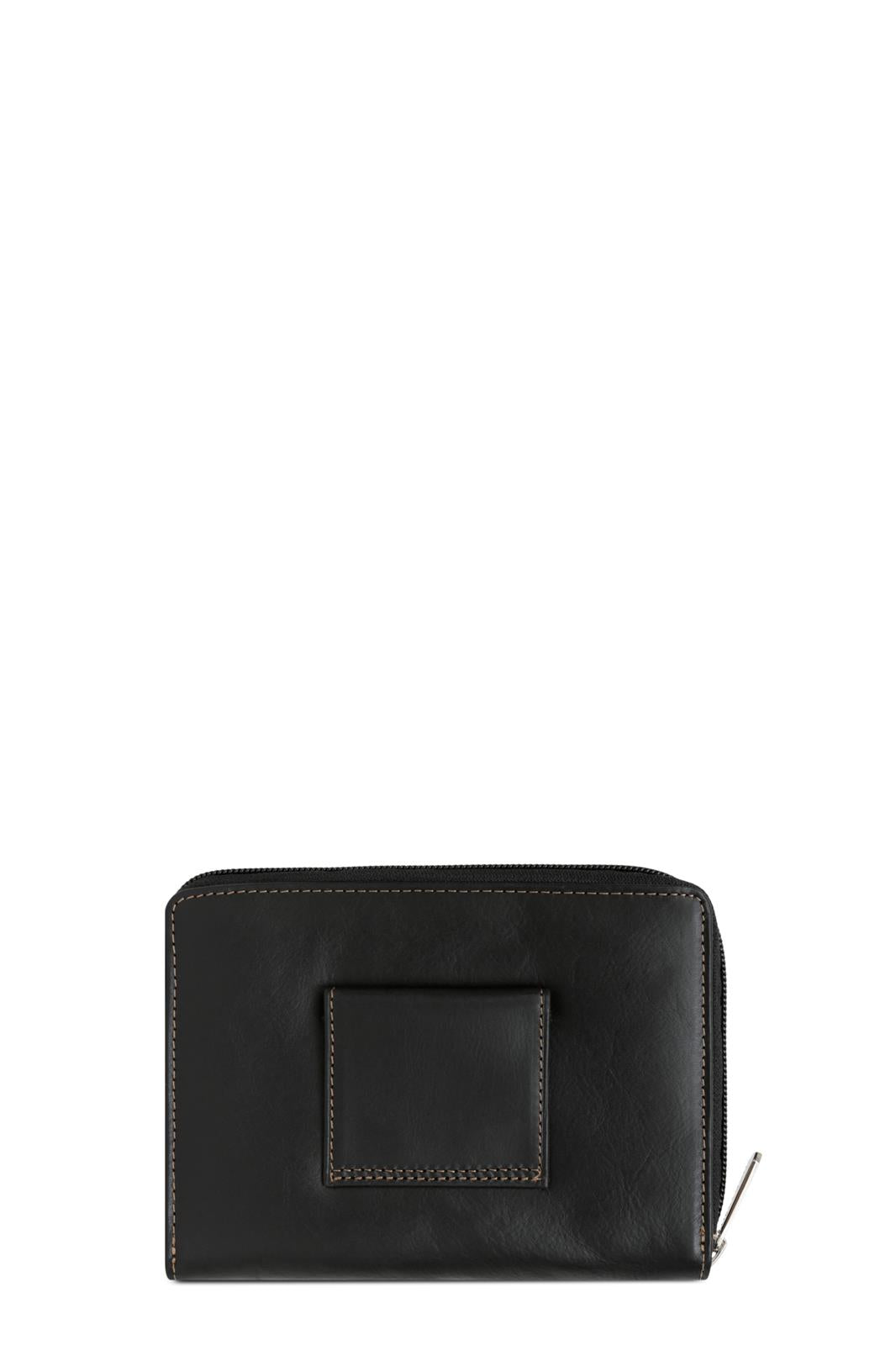 Pochette Ceinture Cuir de Vachette Hexagona Noir