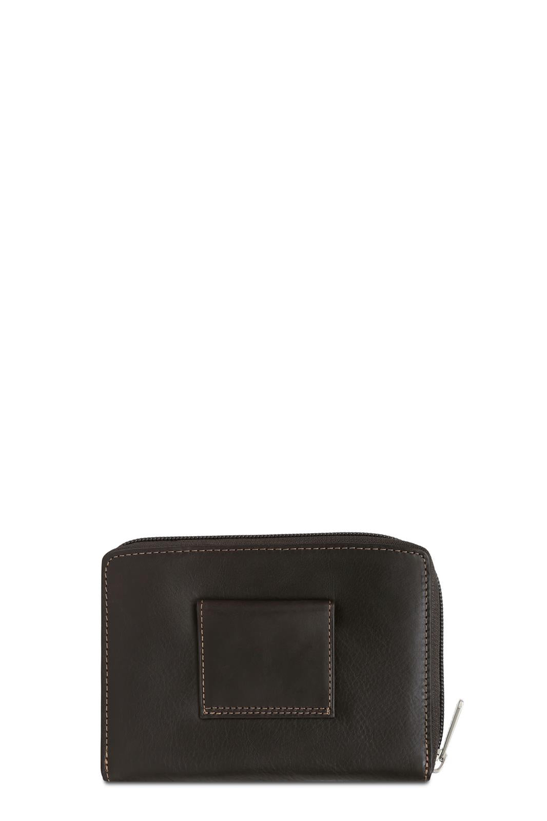 Pochette Ceinture Hexagona Cuir de Vachette Gras Marron