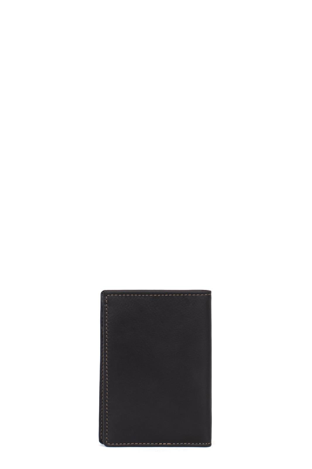 Portefeuille Hexagona Cuir de Vachette Gras Marron