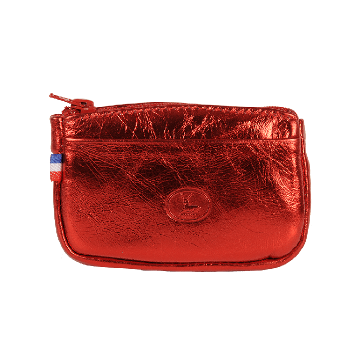 Frandi Porte-monnaie cuir Rouge