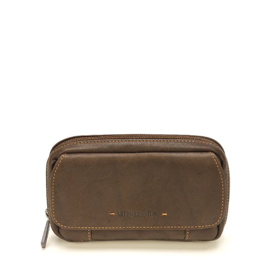 Pochette Ceinture Cuir Arthur & Aston Châtaigne – Réf. 2028