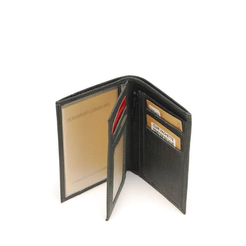 Portefeuille Format Européen Cuir Arthur & Aston Noir