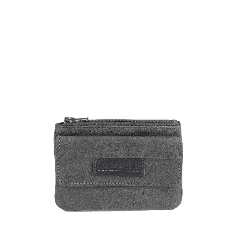 Porte-Monnaie Cuir Vieilli Arthur & Aston Noir – Réf. 2158