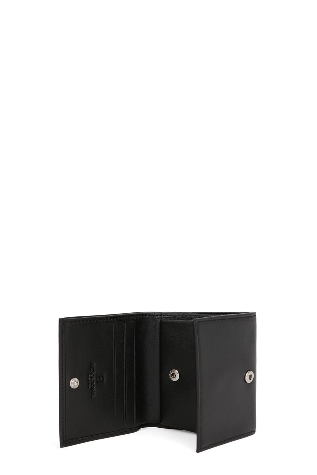 Porte-Monnaie Cuvette Hexagona Cuir de Vachette Souple Noir