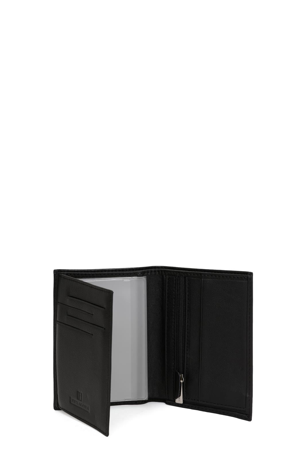 Portefeuille Hexagona Noir