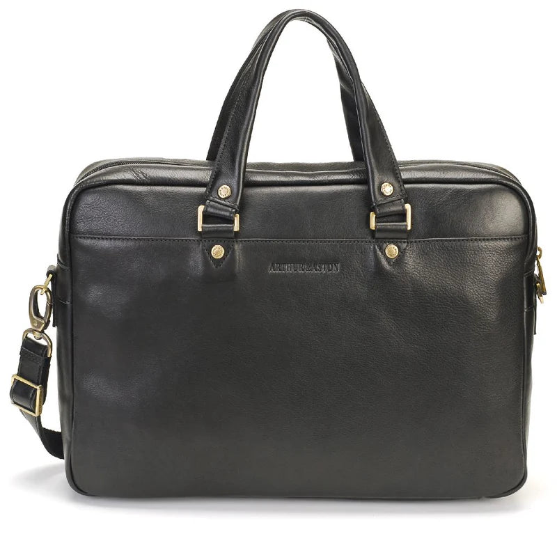 Porte-Documents Cuir Arthur & Aston Noir – Modèle 2218