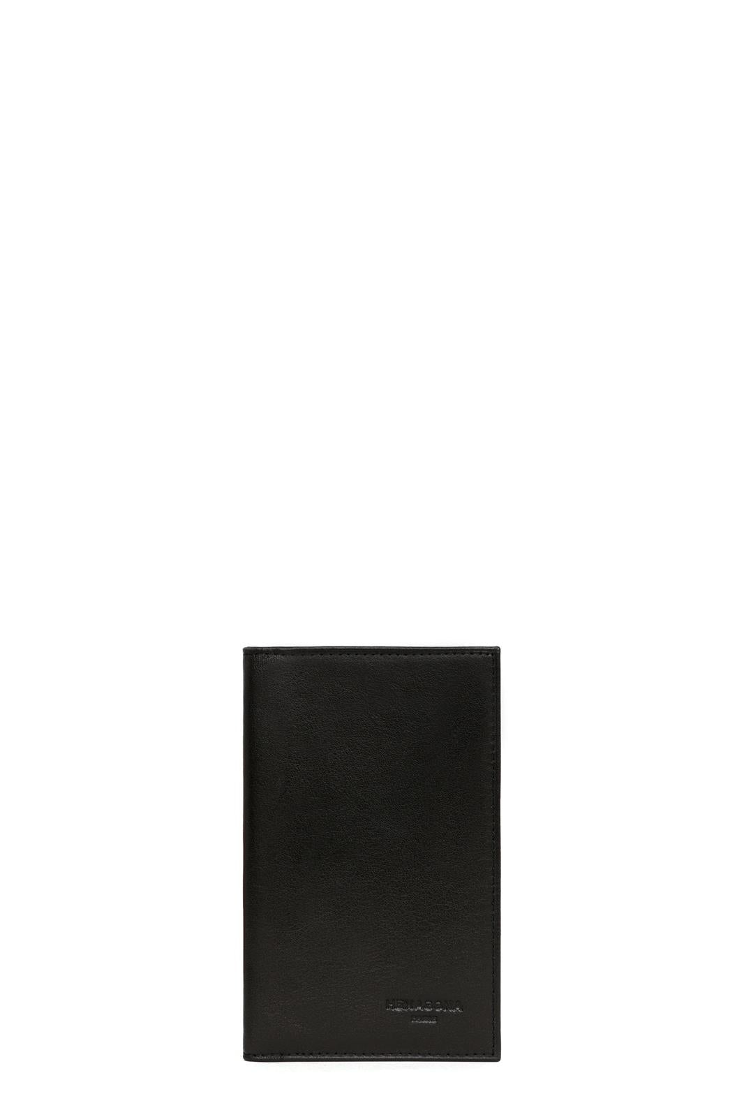 Porte-Papiers Hexagona Cuir Souple Noir