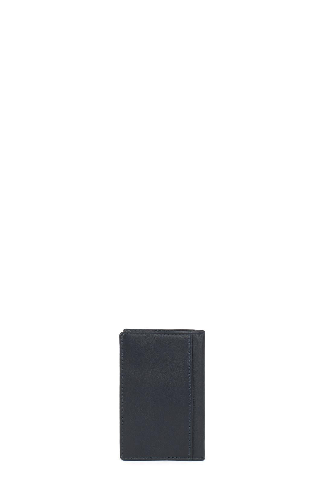 Porte-Cartes Cuir de Vachette Souple Hexagona Marine