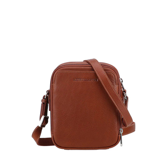 Vide-Poche Cuir Arthur & Aston 2 Poches Cognac