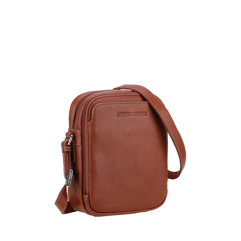 Vide-Poche Cuir Arthur & Aston 2 Poches Cognac