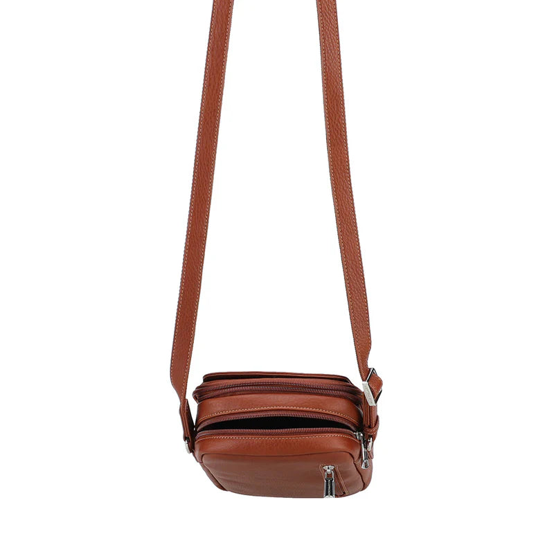 Vide-Poche Cuir Arthur & Aston 2 Poches Cognac