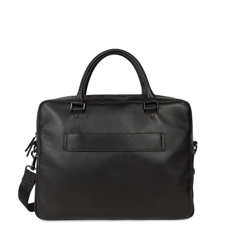 Porte-Documents Zippé – Cuir Soft Vintage Marron – Lancaster Paris