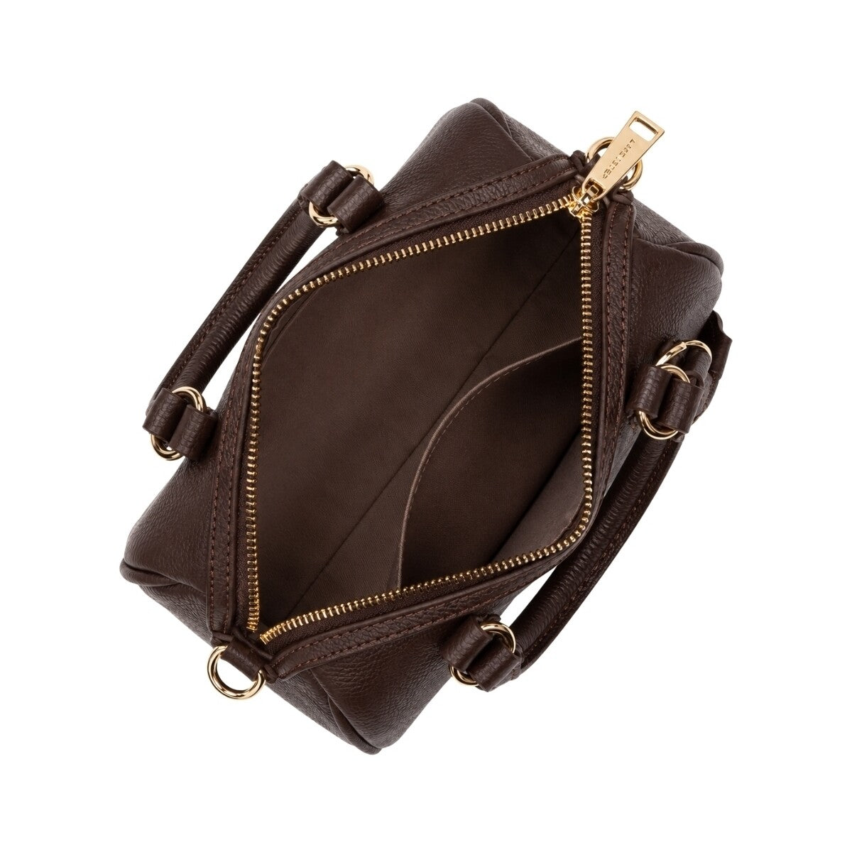 Sac Polochon Cuir Lancaster Milano Ana Marron Foncé – M