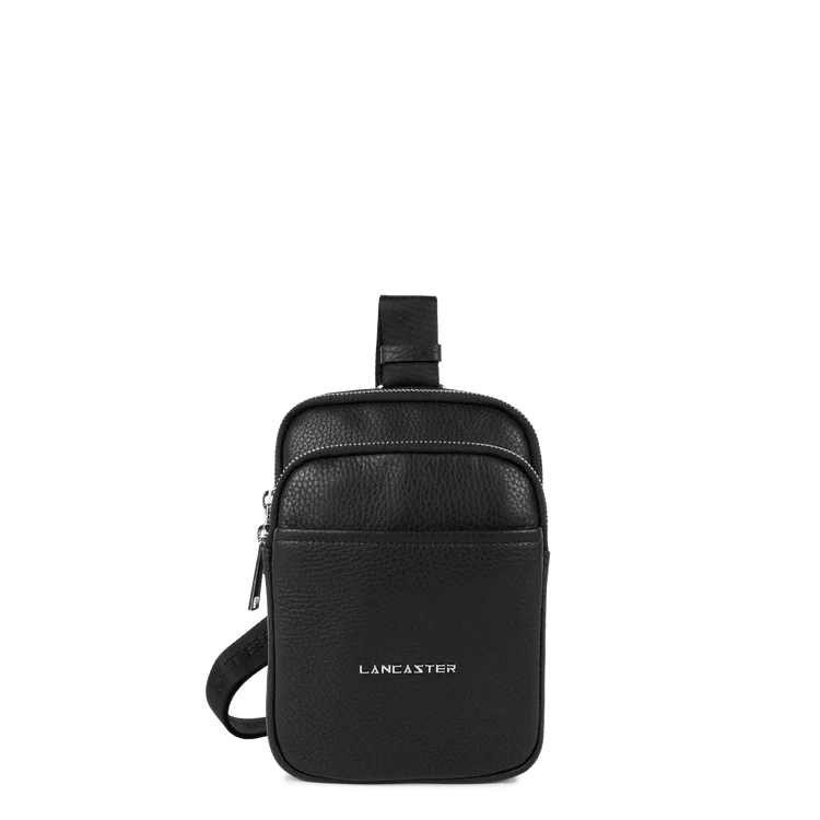 Holster Homme Zippé – Cuir Gentlemen Harry Noir – Lancaster Paris