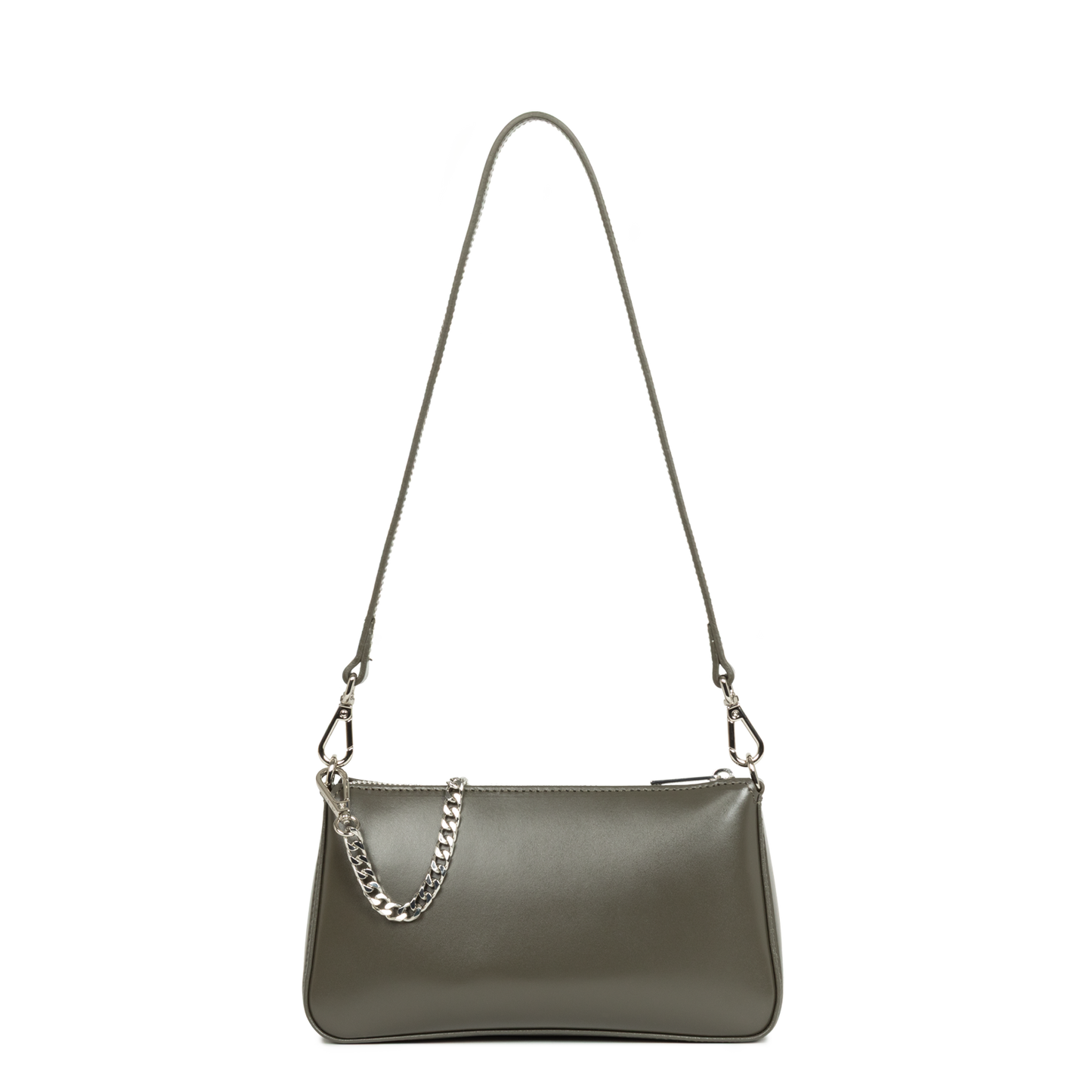 Sac Bandoulière Zippé Suave Even Kaki Foncé – Lancaster Paris