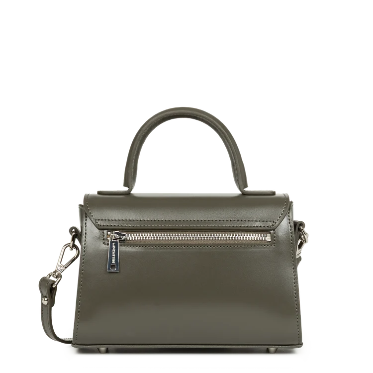 Sac Porte-Mains Suave Even Kaki Foncé S – Lancaster Paris