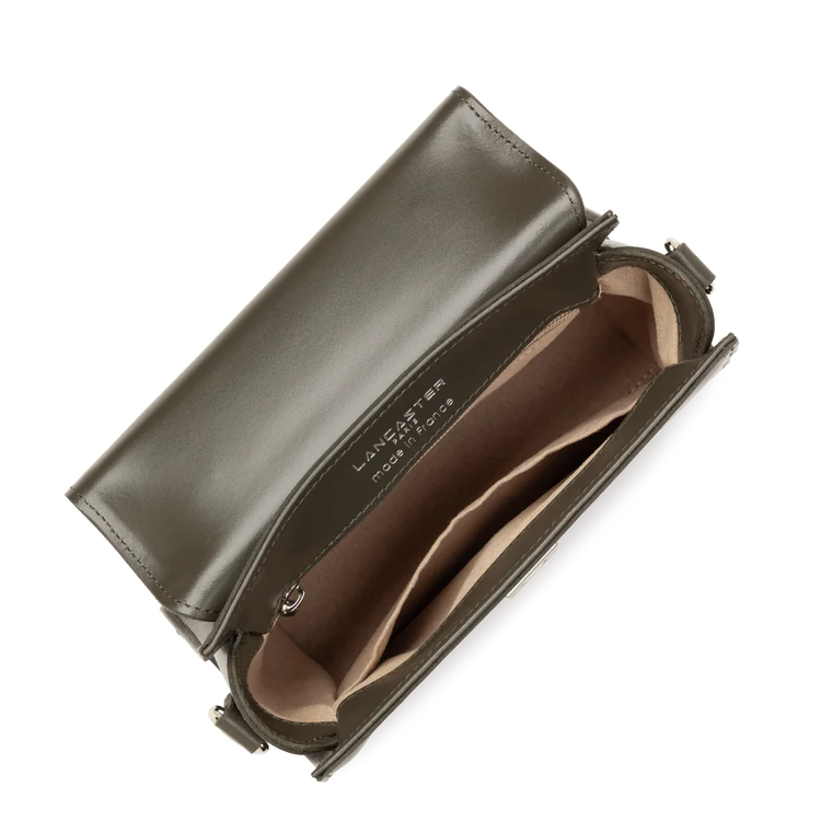 Sac Porte-Mains Suave Even Kaki Foncé S – Lancaster Paris