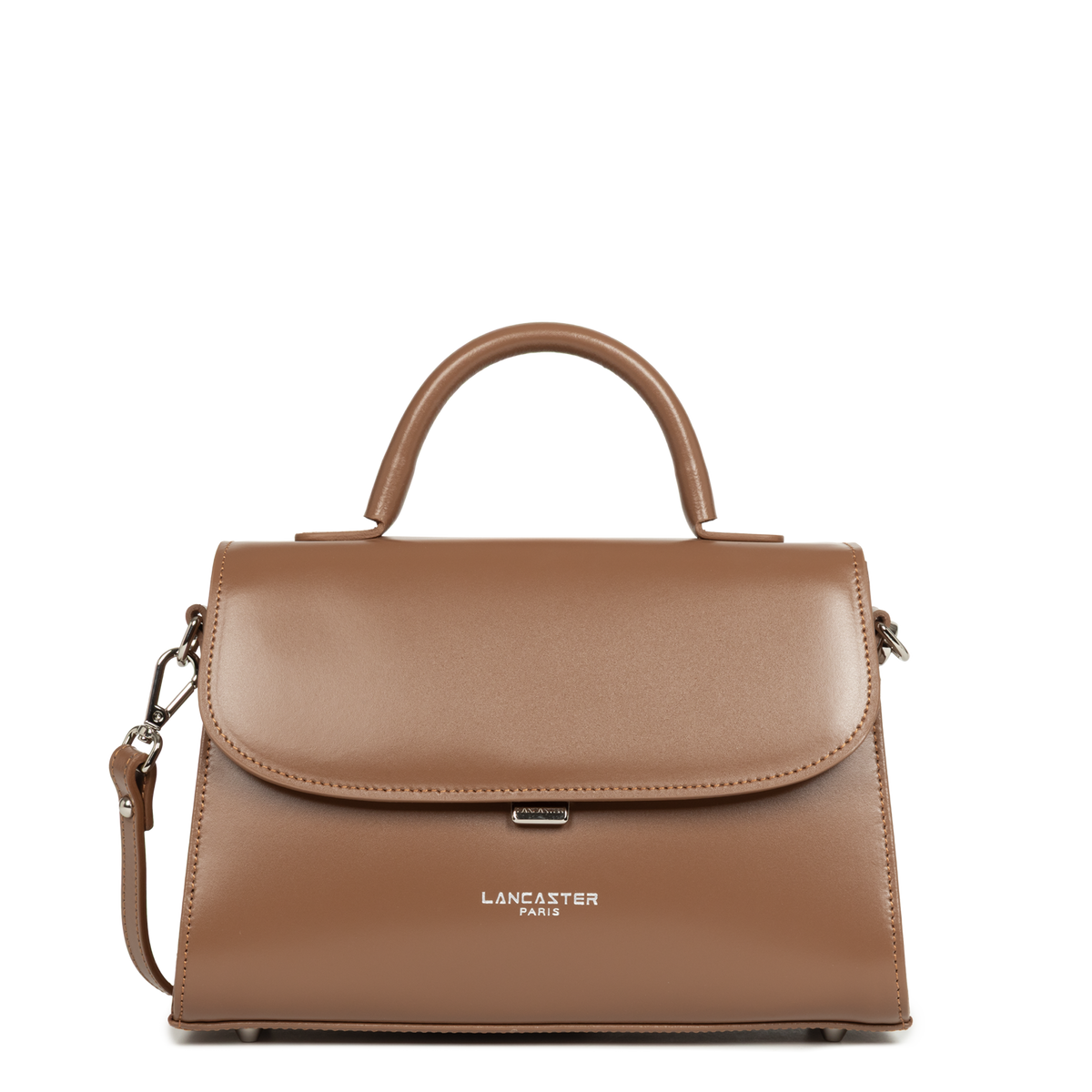 Sac Porte-Mains Suave Even Noisette M – Lancaster Paris