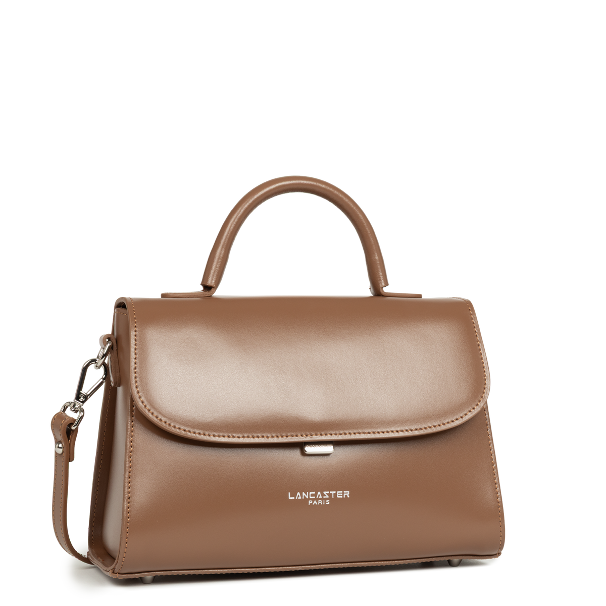 Sac Porte-Mains Suave Even Noisette M – Lancaster Paris