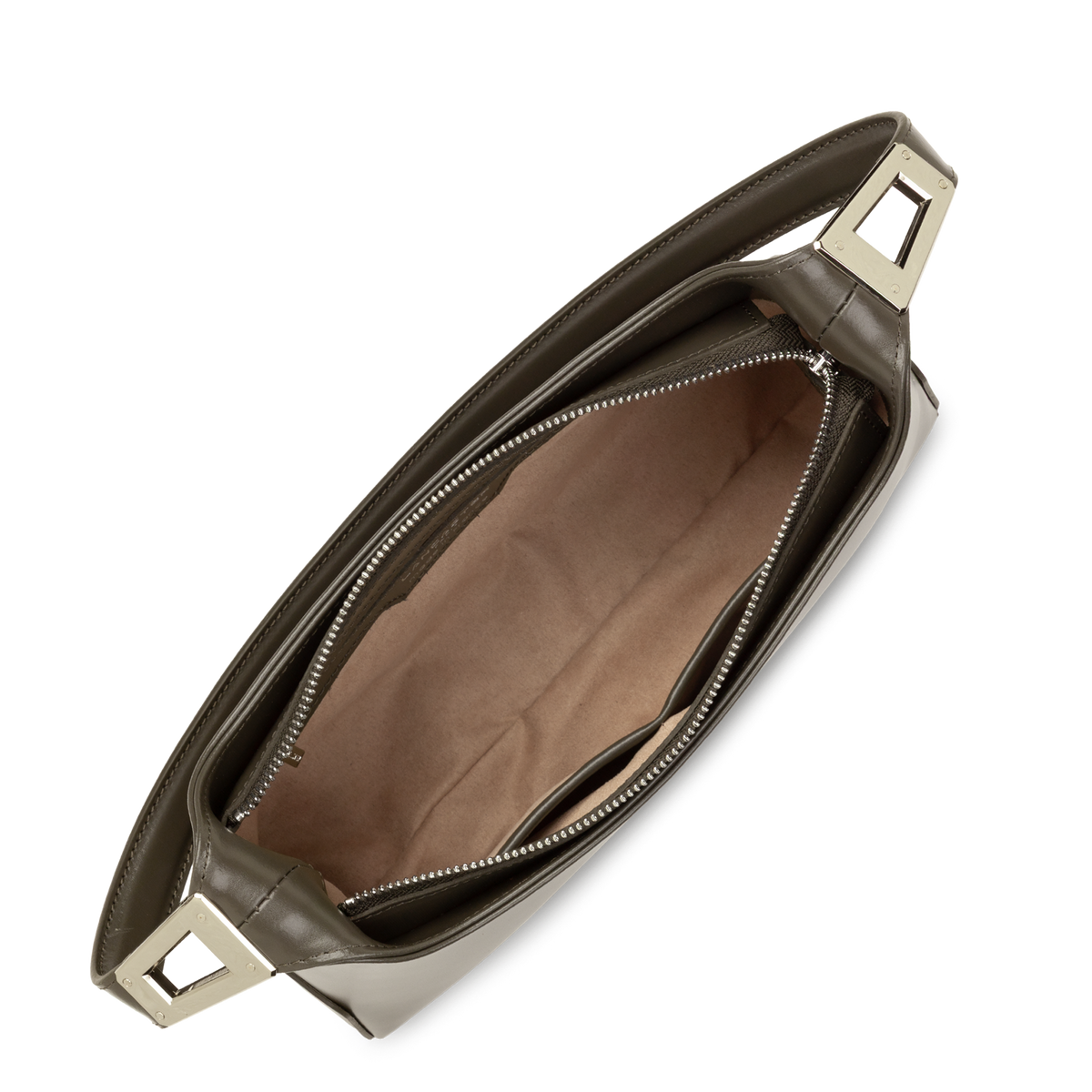 Sac Porte-Épaule Zippé Suave Ace Kaki Foncé M – Lancaster Paris