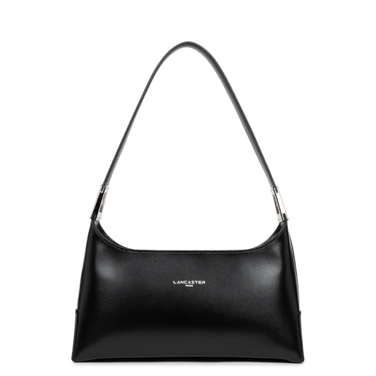 Sac à Main Foulonne Double Noir Intérieur Nude – Lancaster Paris